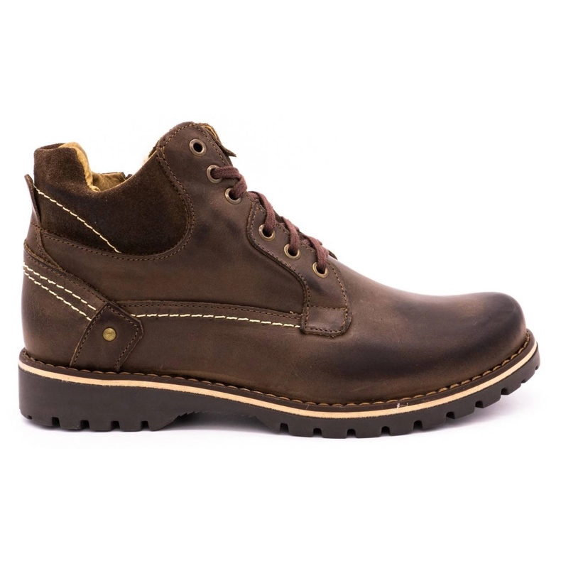 KOMODO Zapatos de hombre botas de nieve con aislamiento 885 marrón
