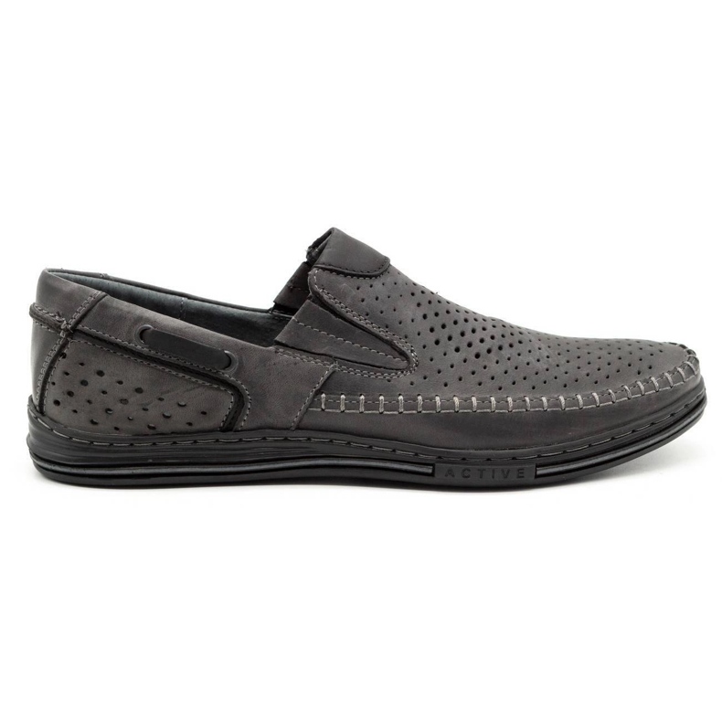 Polbut Zapatos verano hombre piel gris 09