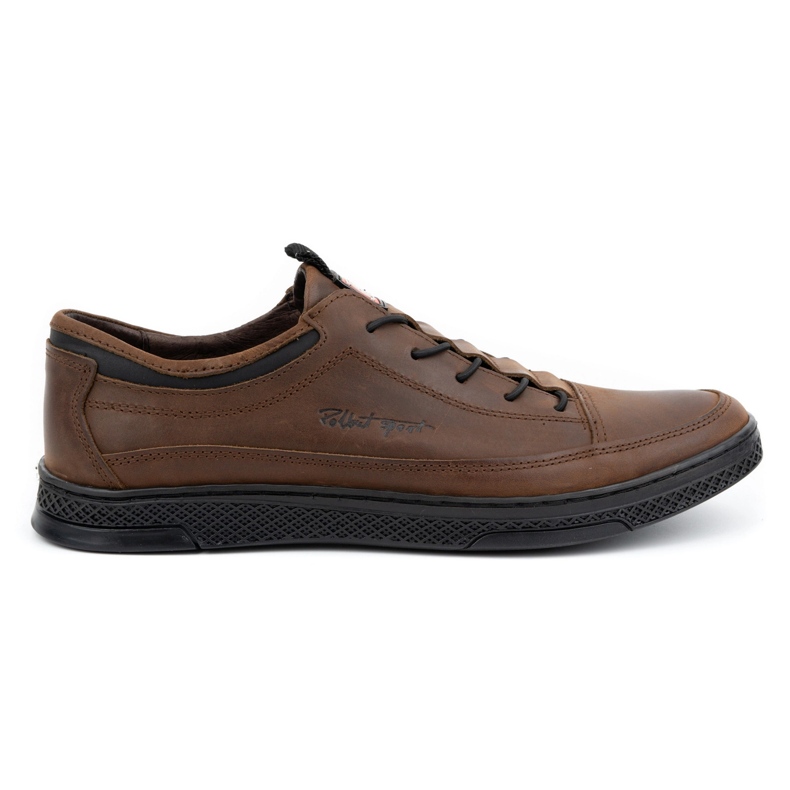 Polbut Zapato casual hombre piel K22 marrón oscuro