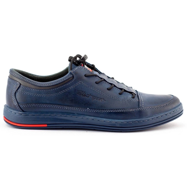 Polbut Zapato casual hombre piel K22 azul marino multicolor