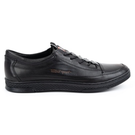 Polbut Zapato casual de piel para hombre K22 kabir negro