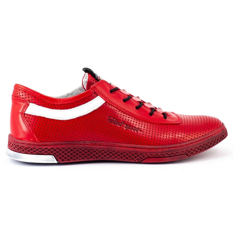Polbut Zapato casual piel hombre K23P rojo