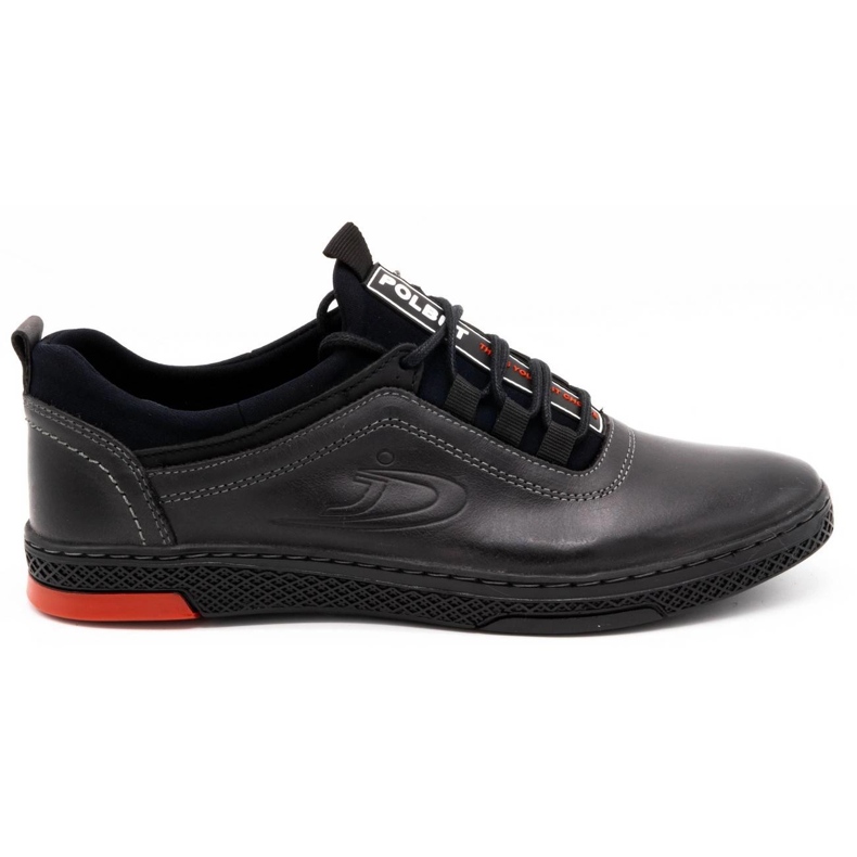Polbut Zapato casual hombre gris piel K24