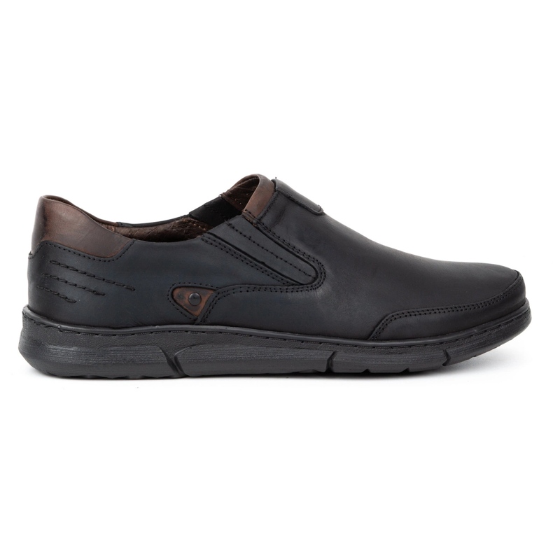Polbut Zapatos sin cordones para hombre J51 negro