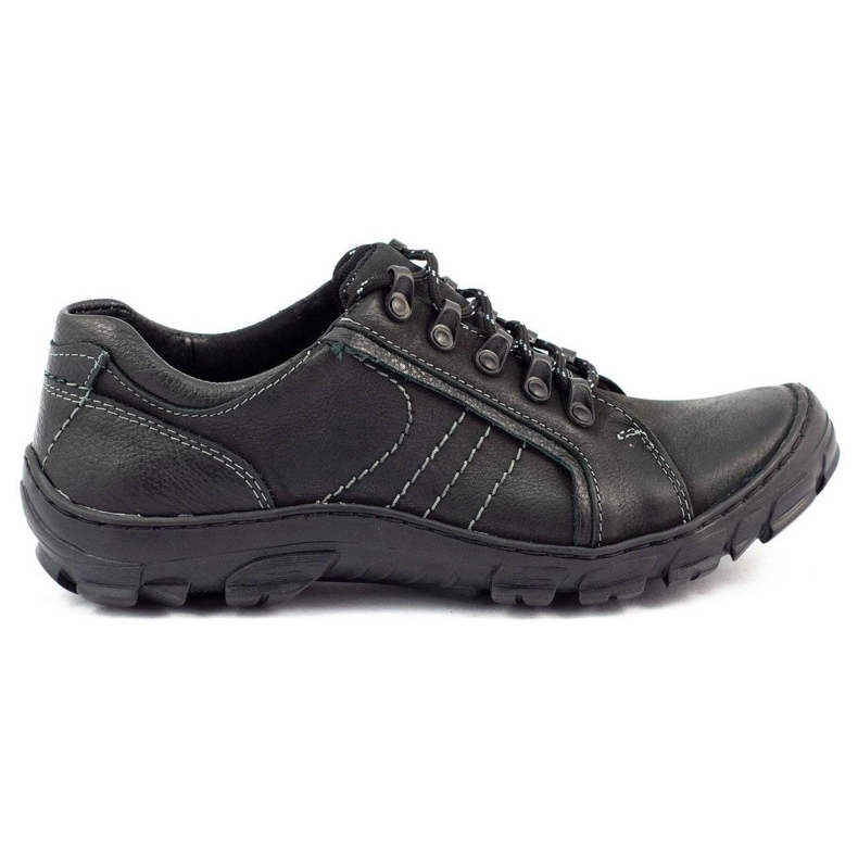 KOMODO Zapatos trekking hombre piel 904 negro