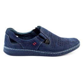 KOMODO Zapatos slip hombre 864 azul marino