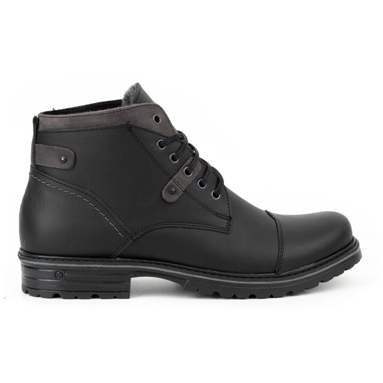 Polbut Zapatos de invierno para hombre negros C15