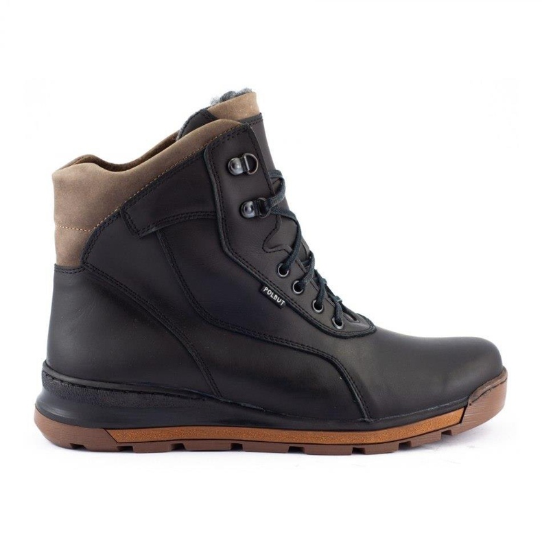 Polbut Zapatos de invierno para hombre negros J63s