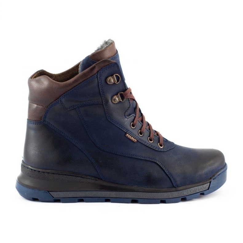 Polbut Zapatos de invierno para hombre J63s azul marino