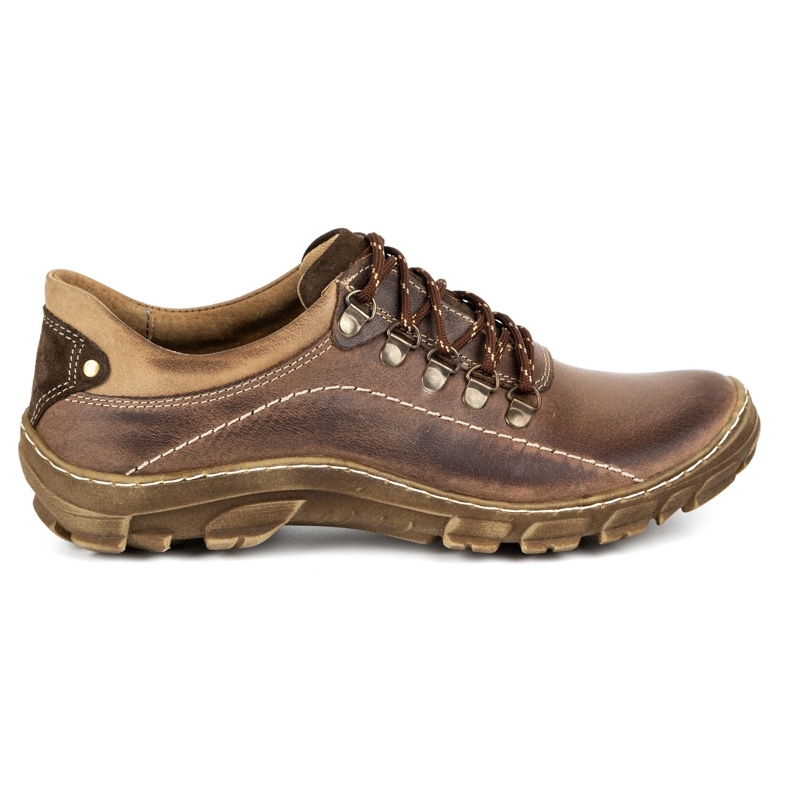KOMODO Zapatos trekking hombre piel 700 marrón