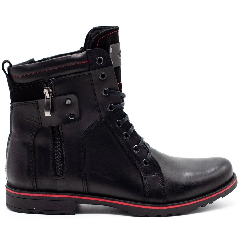 KENT Zapatos de invierno para hombre 237 negro