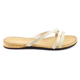 Sergio Leone 2118 zapatillas doradas dorado