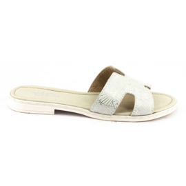 Dolce Pietro Zapatillas de mujer 2215 blanco y plateado blanco y plata