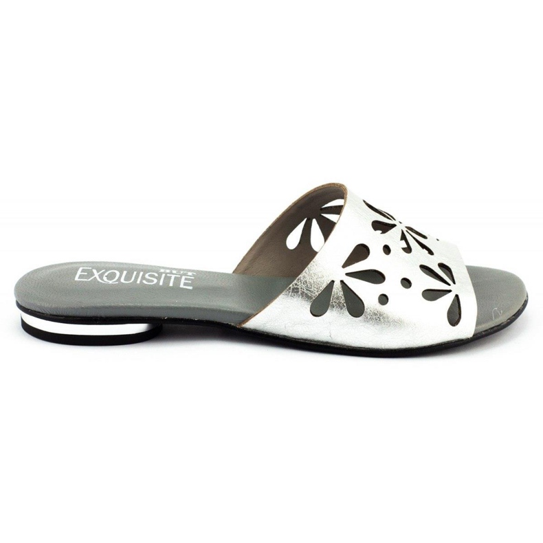 Exousite Zapatillas de mujer caladas 1072 plata