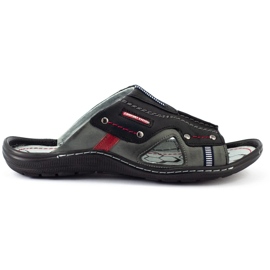 Pantuflas negras 334GT para hombre negro