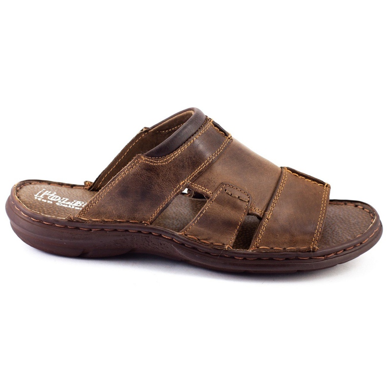 Polbut Zapatillas de hombre 358 marrón gris