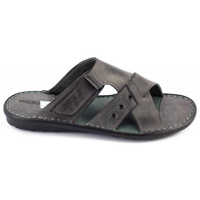 Polbut Pantuflas de hombre grises SA05