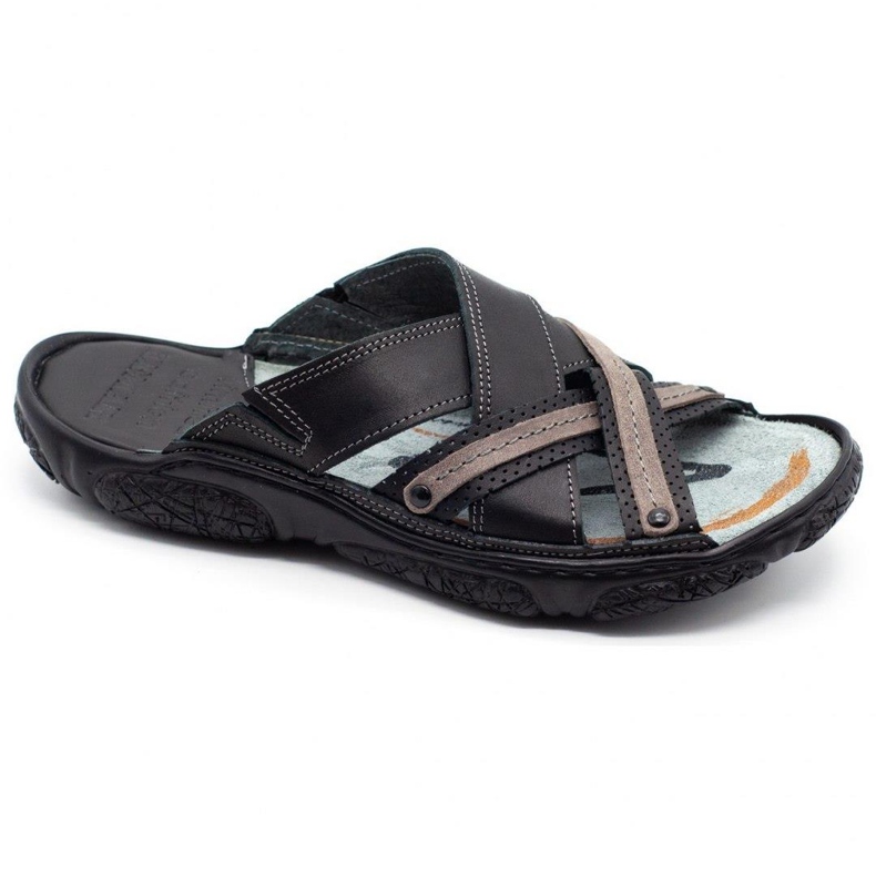 Lemar Zapatilla piel hombre 1654 negro