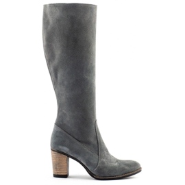 Olivier Botas de mujer calientes en un poste gris Olivier Botas de mujer calientes en un poste gris