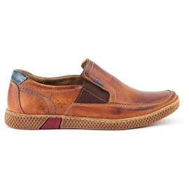 KOMODO Mocasines de hombre 912 rojo multicolor