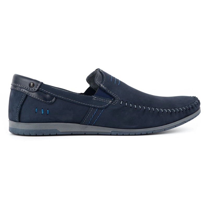 KOMODO Mocasines hombre piel 876 azul marino