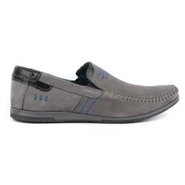 KOMODO Mocasines hombre piel 876 gris