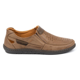 Olivier Mocasines de hombre en piel para el verano 602 marrón Olivier Mocasines de hombre en piel para el verano 602 marrón