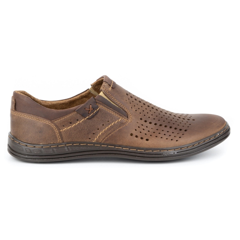 Polbut Brogues para hombre 401 Summer Brown marrón