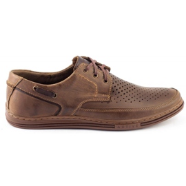 Polbut Zapatos de hombre calados J44L marrón