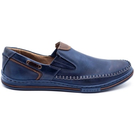Polbut Zapatos hombre mocasines 09 azul marino