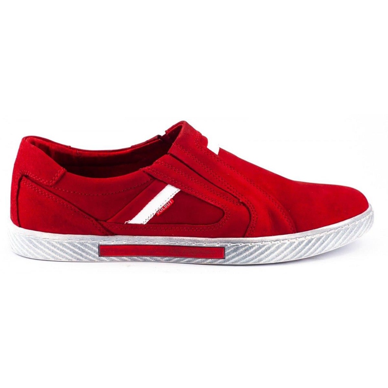 Polbut Zapatos sin cordones para hombre JO21 rojo