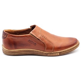 Polbut Zapato piel hombre 334 camel multicolor