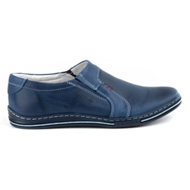 Polbut Zapato piel hombre 334 azul marino