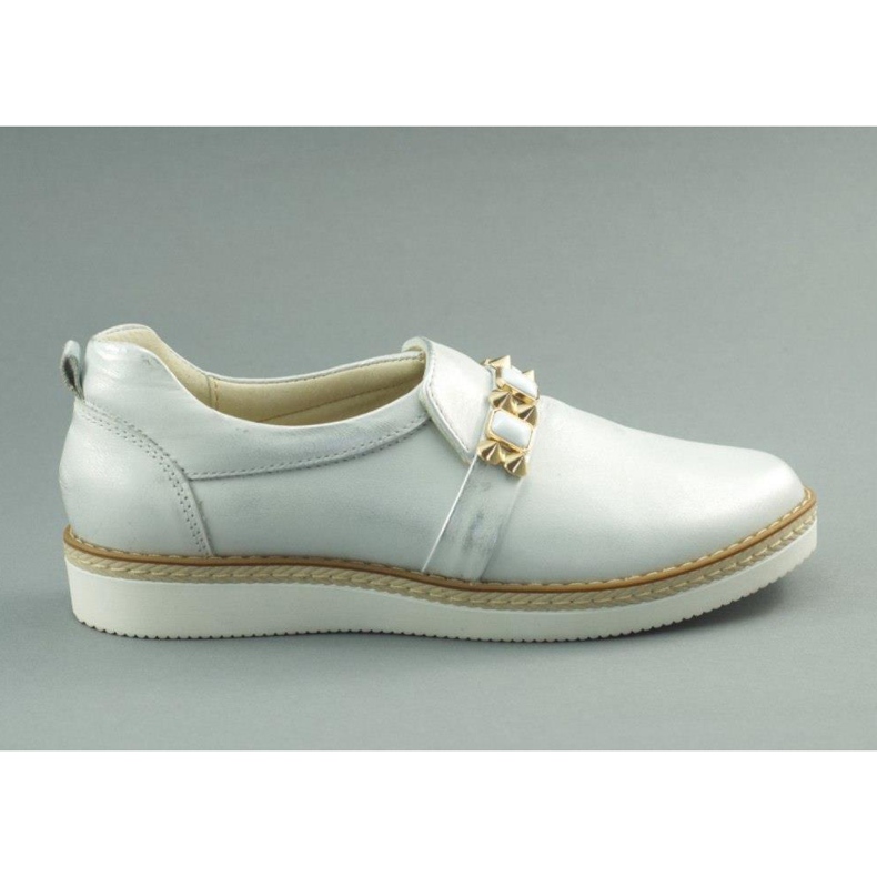Dolce Pietro Zapatos slip on sneakers 1091 blanco-plateado multicolor