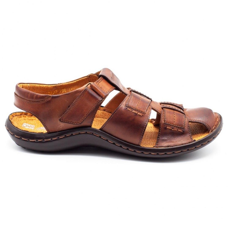 ABIS Sandalias hombre piel 4557 marrón