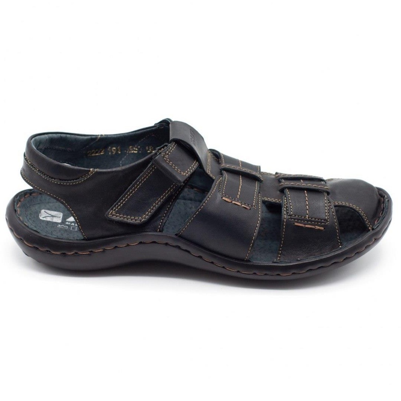 ABIS Sandalias hombre piel 4557 negro