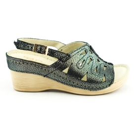 Dolce Pietro Sandalias cuña 2216 negro