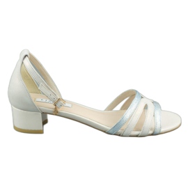 Lizard Sandalias en el poste 04643 azul perla