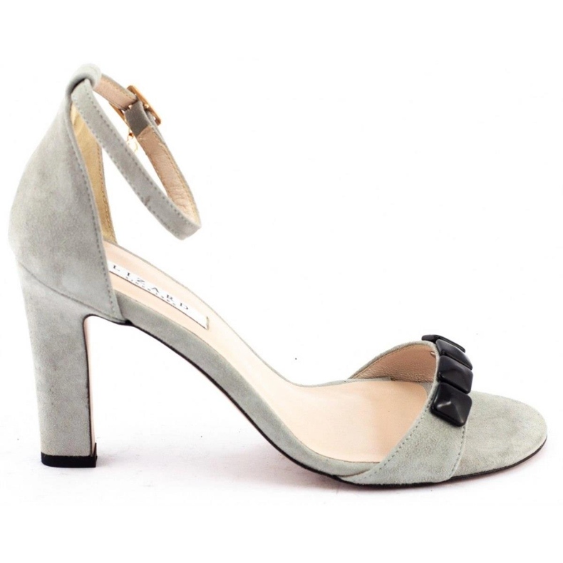 Lizard Sandalias en el poste 04658 gris claro