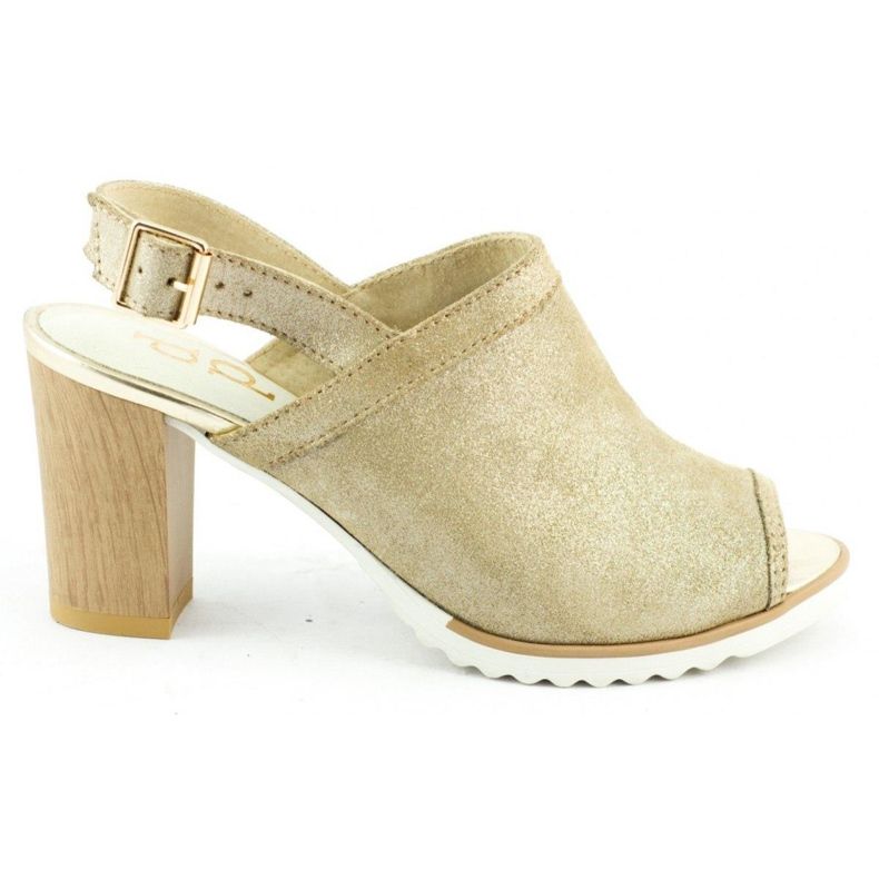 Dolce Pietro Sandalias en el poste 1021 oro dorado