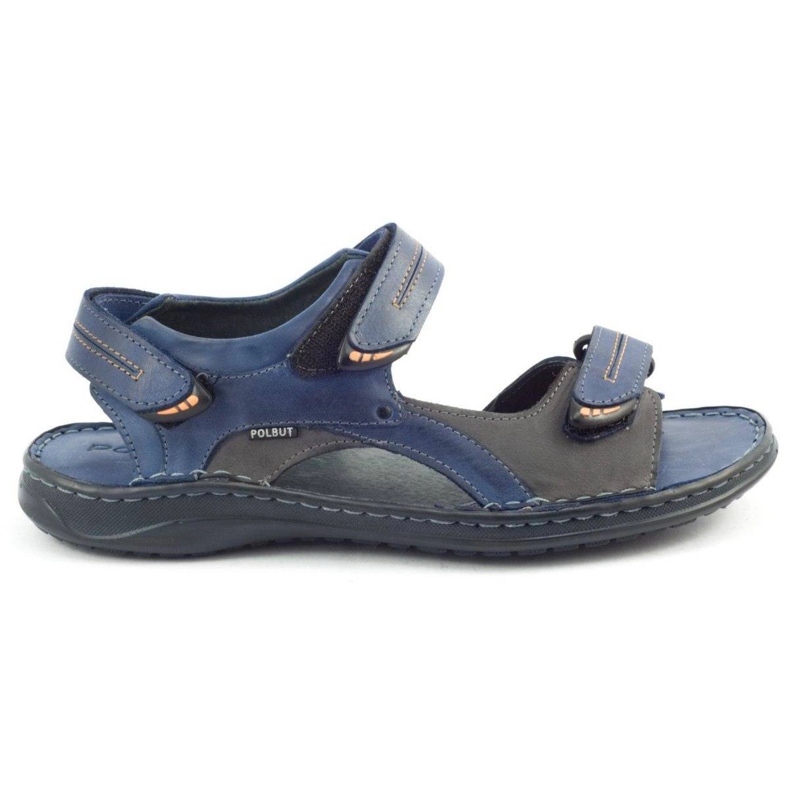 Polbut Sandalias SA04 azul marino con gris multicolor