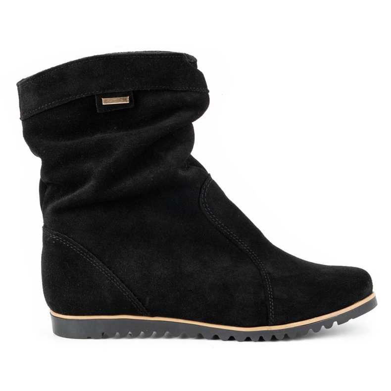 Olivier Botas de piel Emi Black negro