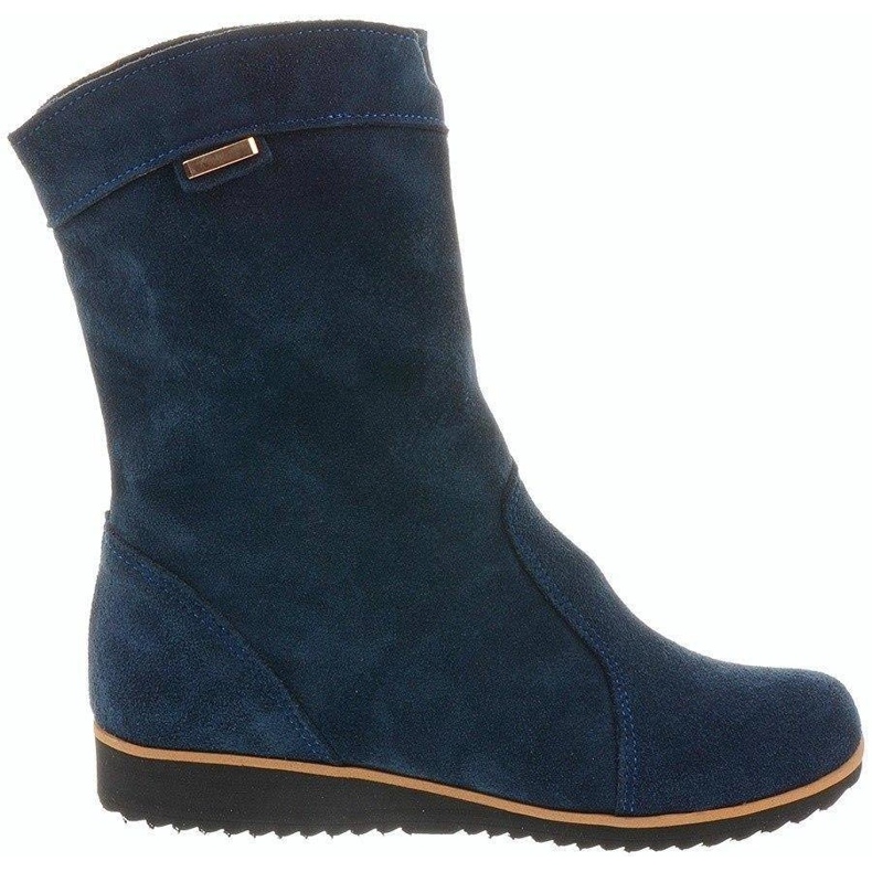 Olivier Botas de Piel Emi Warm Blue azul