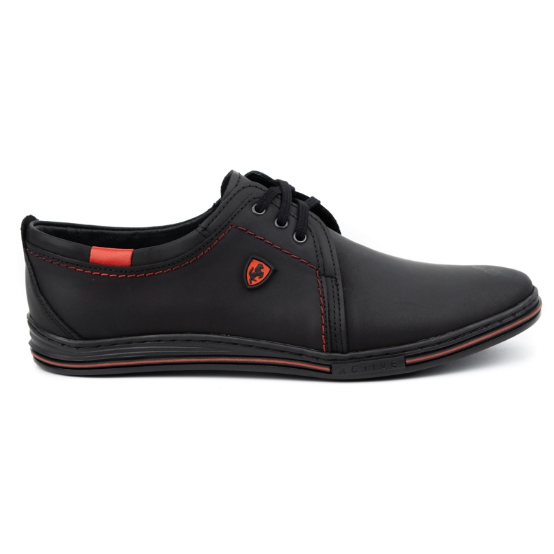 Polbut Zapatos de piel para hombre 343 negro