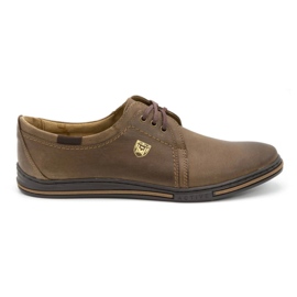 Polbut Zapatos de piel para hombre 343 marrón