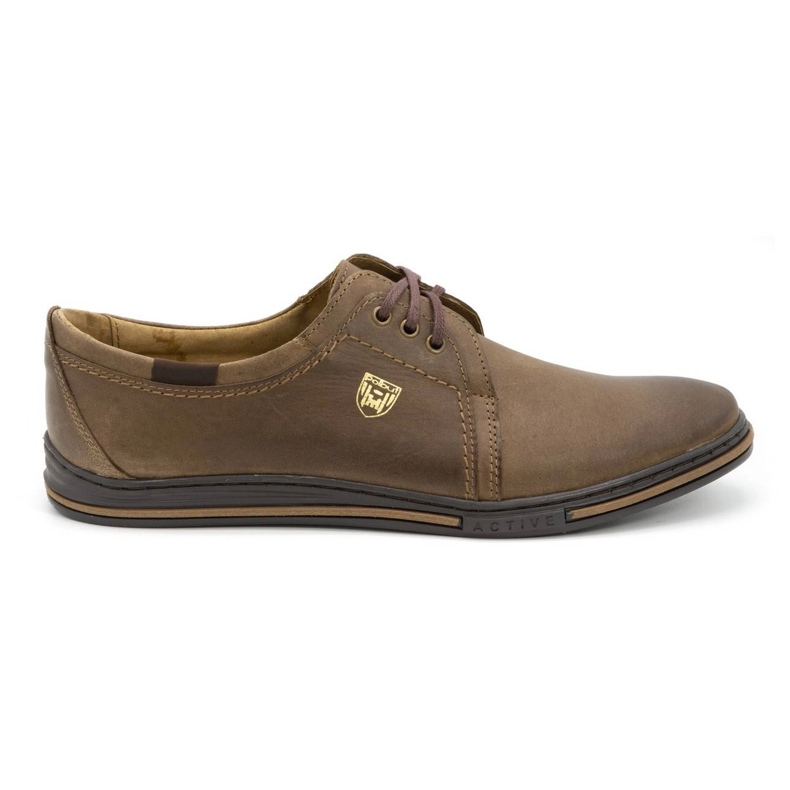Polbut Zapatos de piel para hombre 343 marrón