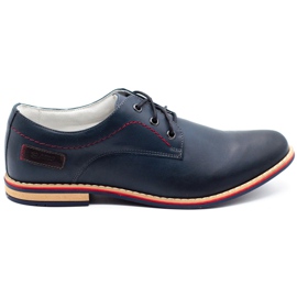 ABIS Zapatos piel hombre 4149 Grl azul marino