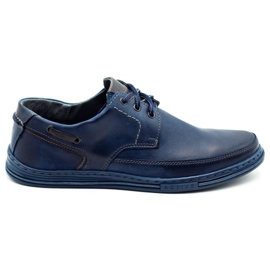 Polbut Zapatos hombre piel J44 azul marino