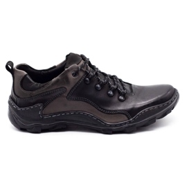 KENT Zapatos de hombre en piel Trapery 207 negro