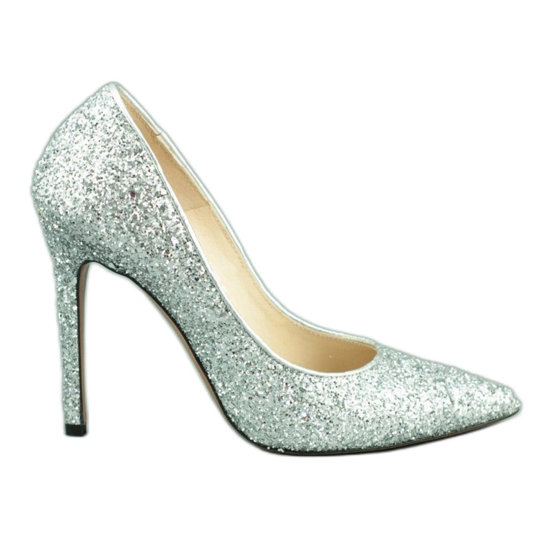 Neścior Alfileres plateados con purpurina 101 plata